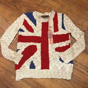NWT The Classics Union Jack flag Sweater